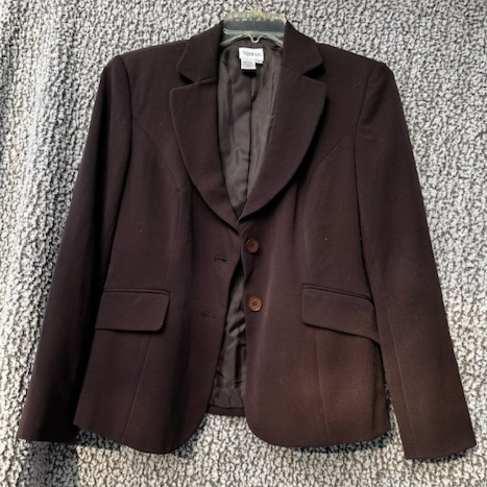 EUC TOGETHER Dark Brown Lined Blazer